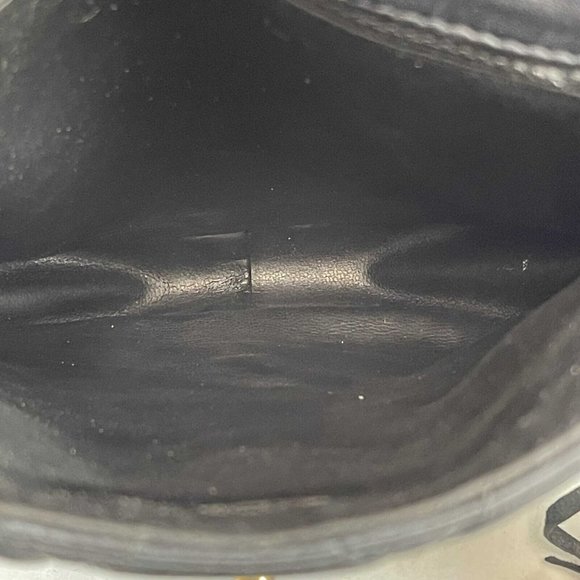 Chanel Small Square Flap Leather Vintage Gold CC Tassel Black Crossbody Handbag - Picture 5 of 13